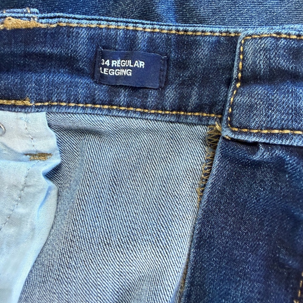 Gap Jeans Womens 34 Blue Legging Jeggings Skinny Medium Wash Mid Rise Denim - Picture 3 of 12